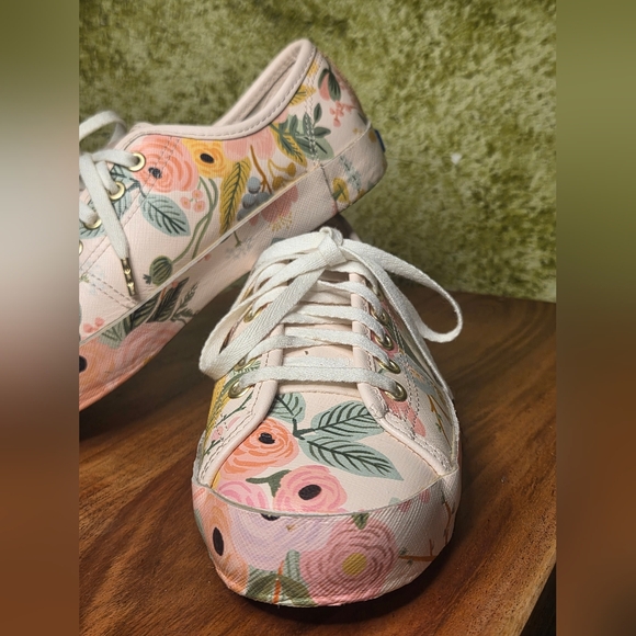 NWOT Keds x Rifle Paper Co. Kickstart Garden Party Pastel Floral Sneakers - Picture 3 of 14